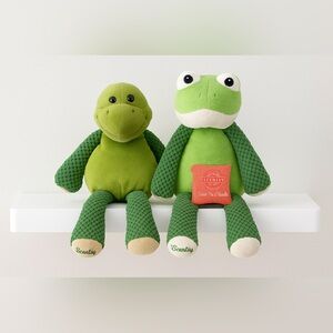 Scentsy Buddy “Ribbert” & “Frodo” Frog Plush Lot of 2 Retired